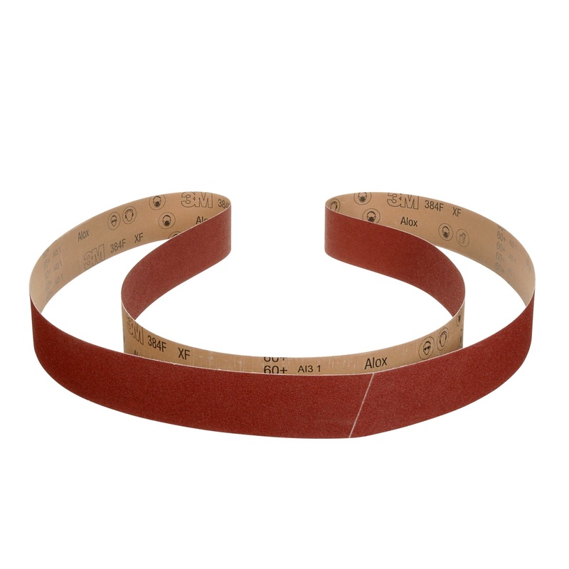 3M Cloth Belt 384F, 120+ XF-weight, 8 in x 202 in, Film-lok,Single-flex