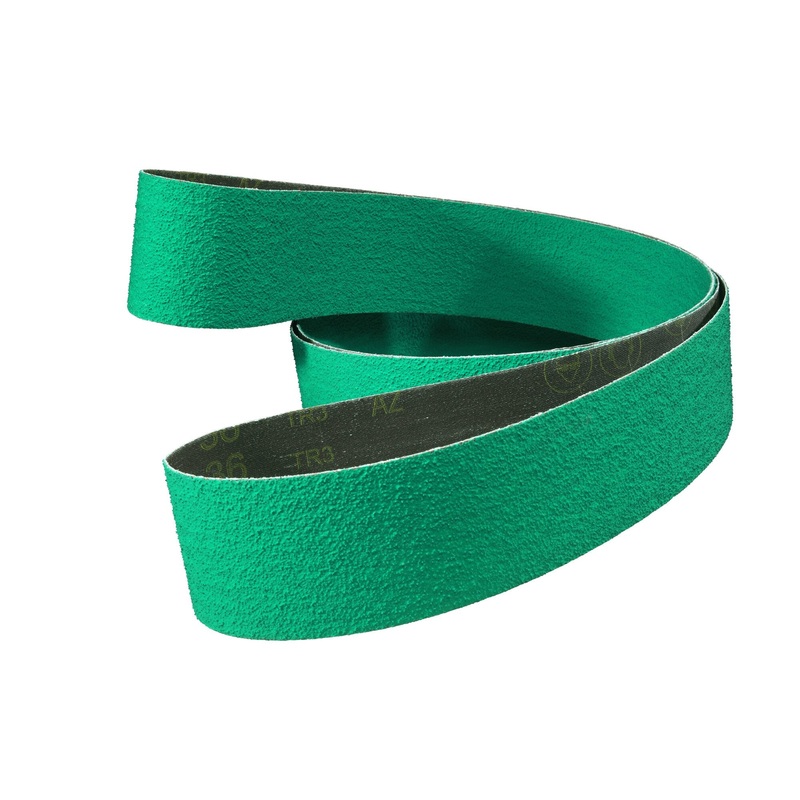 3M Cloth Belt 577F, 50 YF-weight, 14 in x 103 in, Film-lok, Single-flex