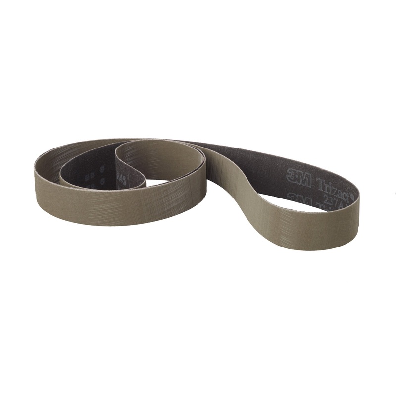 3M Trizact Cloth Belt 237AA, A100 X-weight, 2-1/4 in x 76 in,Film-lok, Full-flex