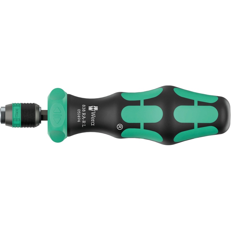 Wera 838 RA-R L Bitholding screwdriver with ratchet functionality, 1/4"