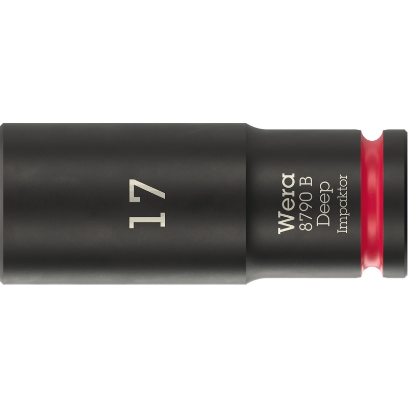 Wera 8790 B Impaktor Deep Socket with 3/8" drive, 17 mm