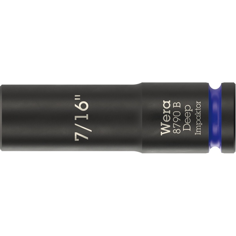Wera 8790 B Impaktor Deep Socket with 3/8" drive, 7/16"