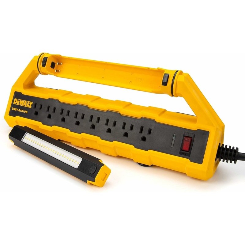 DEWALT 41594 GFCI Power Station and Detachable Work Light (15 Amp)