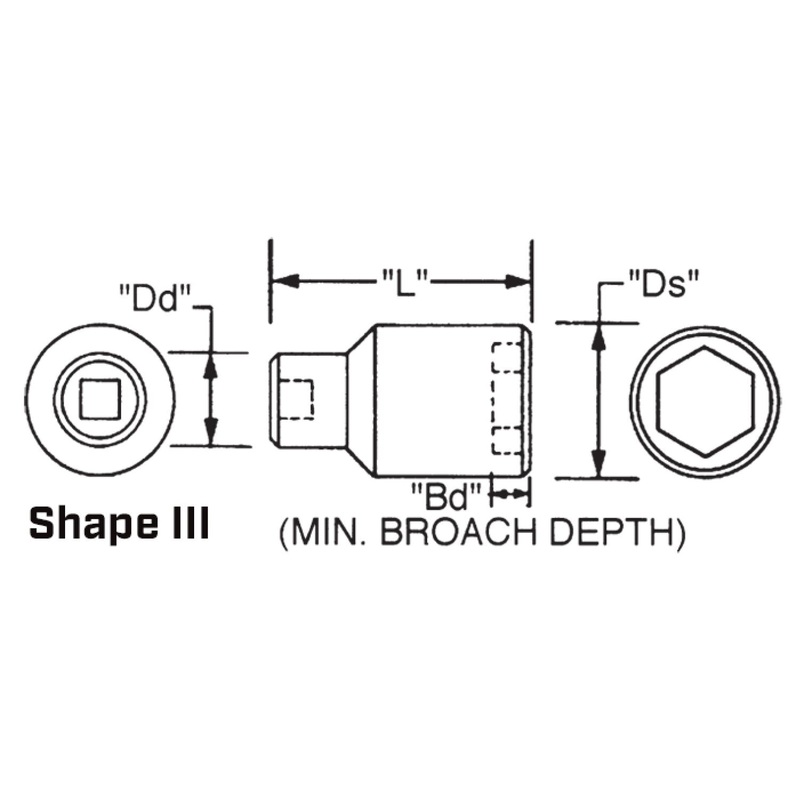 Wright Tool 84955  1-1/2" Drive 6 Point Deep Impact Socket - 3-7/16 Inch