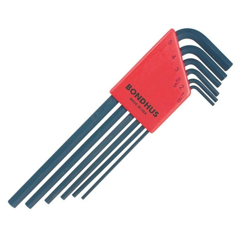 Bondhus 12146, Set 6 Hex L-Wrenches 1.5 - 5mm - Long (1)