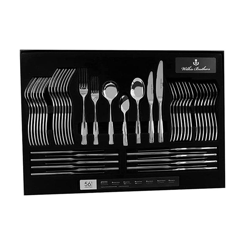 Wilkie Brothers Hartford 18 et 10 Couvrots Set 56pcs